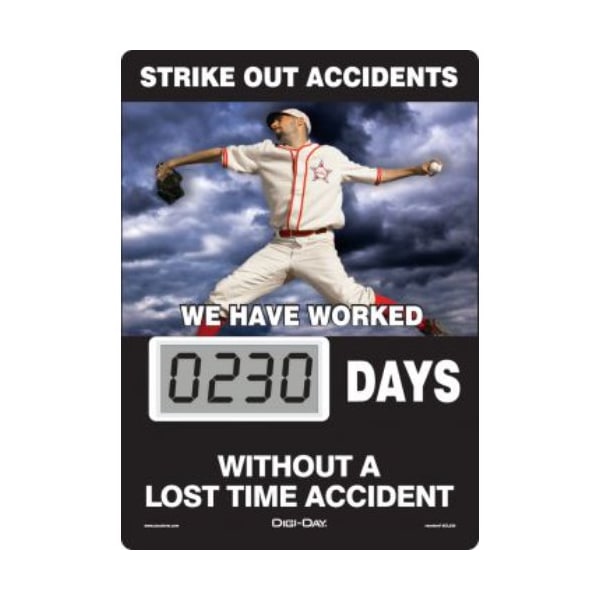 Accuform MINI DIGIDAY ELECTRONIC SCOREBOARDS SCL230 SCL230 - main